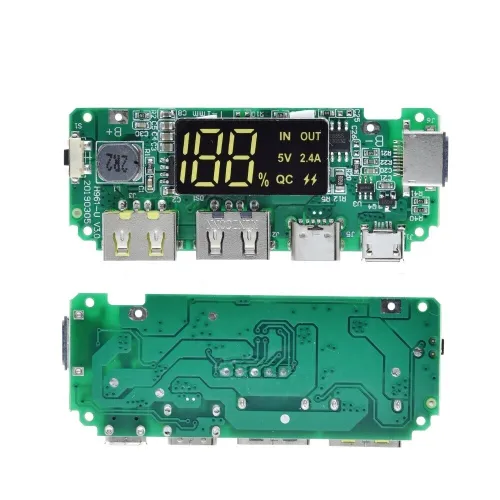Arduino - Chargeur de batterie USB 5V 1A 2.1A (noir) / USB 5V 2,4 A (vert)