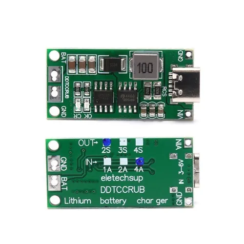 Multi-Cell 2S 3S 4S Type-C à 8.4V 12.6V 16.8V LiPo Polymer Li-Ion ARDUINO