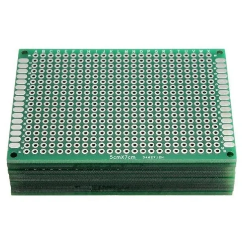 PLAQUETTE PERFORÉE DOUBLE FACE arduino 3X7CM / 5X7CM / 4X6CM / 2X8CM