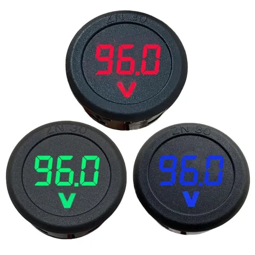 Voltmètre numérique ARDUINO circulaire LED à deux fils DC5-100V 