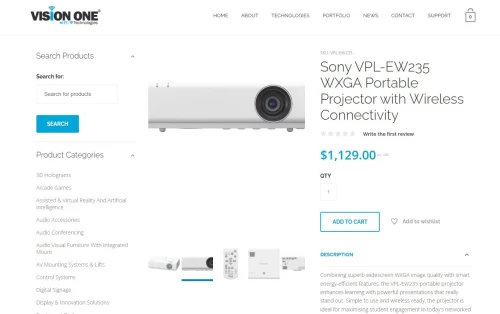 projector sony vpl-ew235