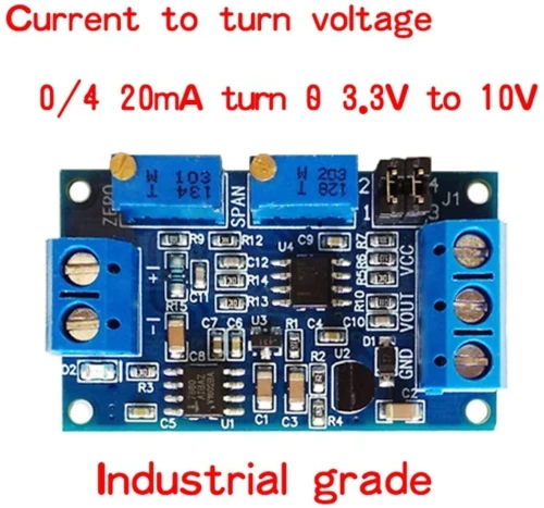 MODULE CONVERSION DE SIGNAL COURANT À TENSION 0/4-20MA À 0-3.3V 5V 10V arduino