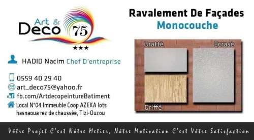 Monocouche facades 