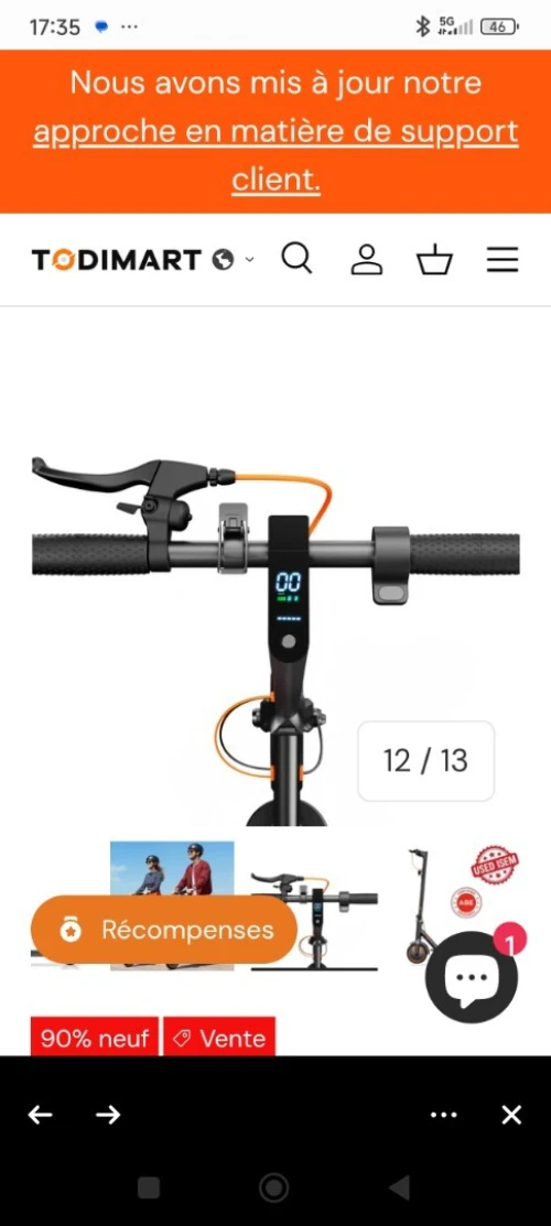 Trottinette électrique todimart
