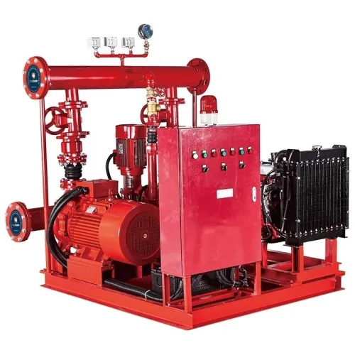 Station incendie avec motopompe diesel et kit de protection contre les incendies