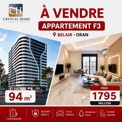 Vente Appartement F3 Oran Oran 3