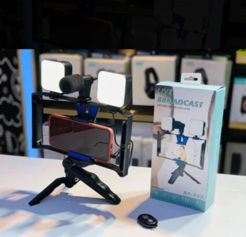 طقم البث والتصوير AY-49X Live Broadcast Vlogging Kit