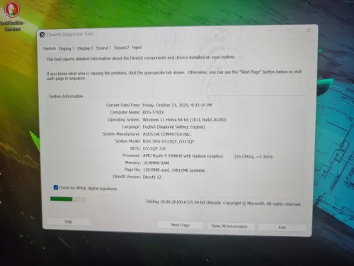 Rog Strix G15 advantage edition