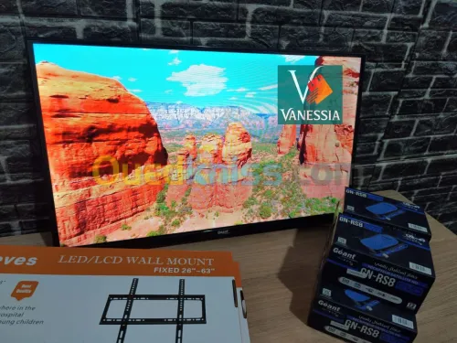 Téléviseur Géant 32P+support+démo تلفزيون جيون + ديمو جيون + سيبور 