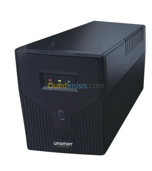Onduleur UNOMAT UM 1500VA ; 4 Sorties Universelles / Line-Interactive / Protection PC & Bureaux