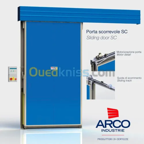 Porte frigorifique, chambre froide 