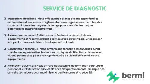 Fourniture, Pose et Maintenance des Ponts Roulants