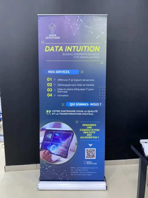 banner roll up desk ....