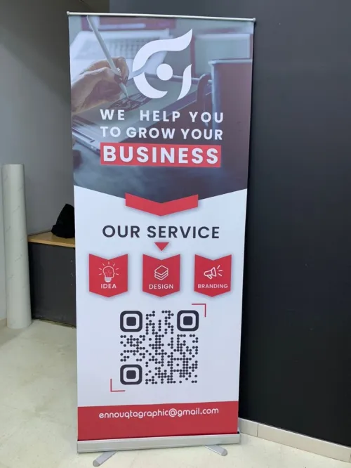 Banner Roll-up  / Impression sur bache / one way / Autocollant ......