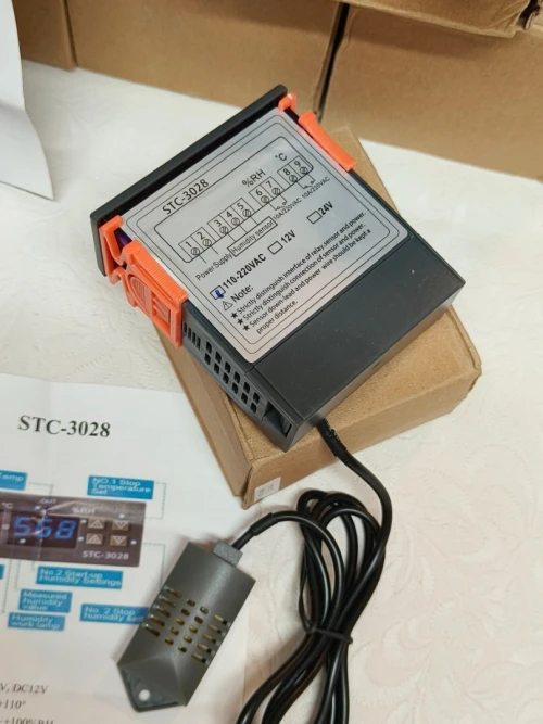 Thermostat STC3028 digital STC3028 Contrôle température STC3028 Thermostat Humidité