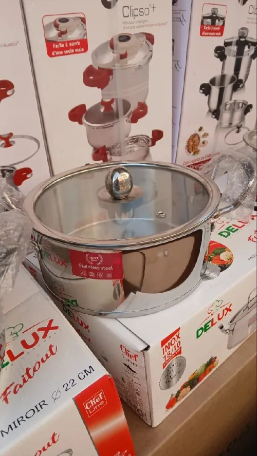 Série marmitte inox Delux 3 pièces 