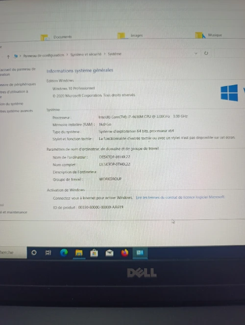 DELL VENU DE FRANCE TRES BON ETAT