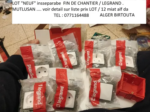 LOT appareillage électrique PRIX GROS NEUF Tout à 990 Alf da