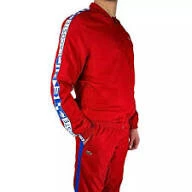 ORIGINAL LACOSTE boutique PARIS / GROS / Detail / Ensemble Survetement Rouge et Beige 2025 / Pantalon Toile Bleu marine