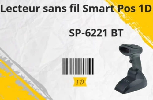 Lecteur sans fil smart pos 1D sp-6221 bt
