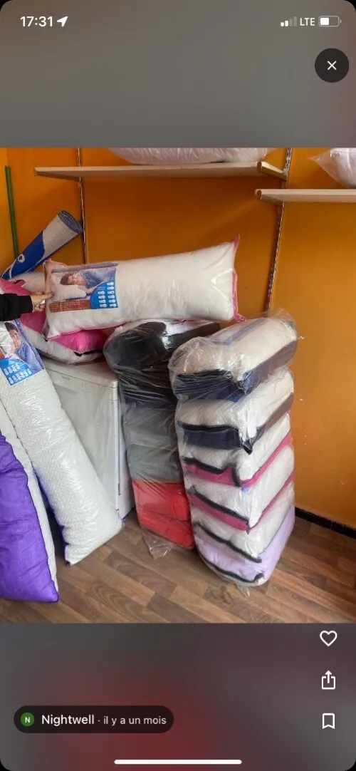 Vente de matelas oreiller détails et gros 
