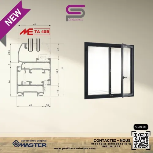 Profilés en Aluminium Metalco Extrusion Meta 40 B