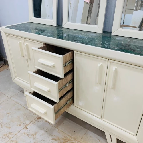 Bahut 180 cm en bois hêtre