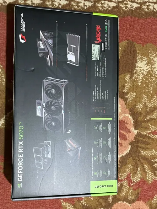 RTX 5070TI 16GB GDDR7 COLORFUL FROM VULCAN HIGH END BRAND GPU