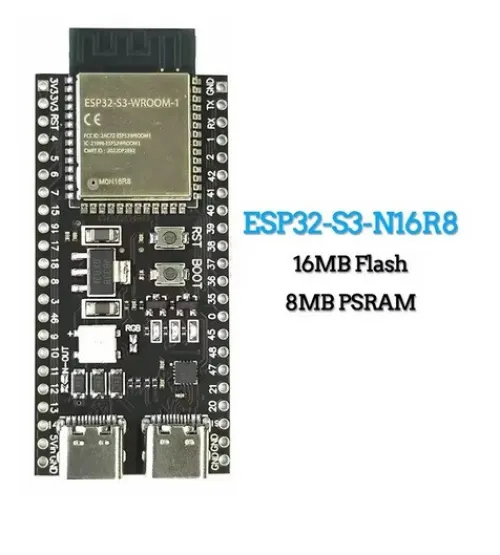 ESP32-S3 Wifi BT Module Development Board N16R8 44Pin Type-C 16MB Flash 8M