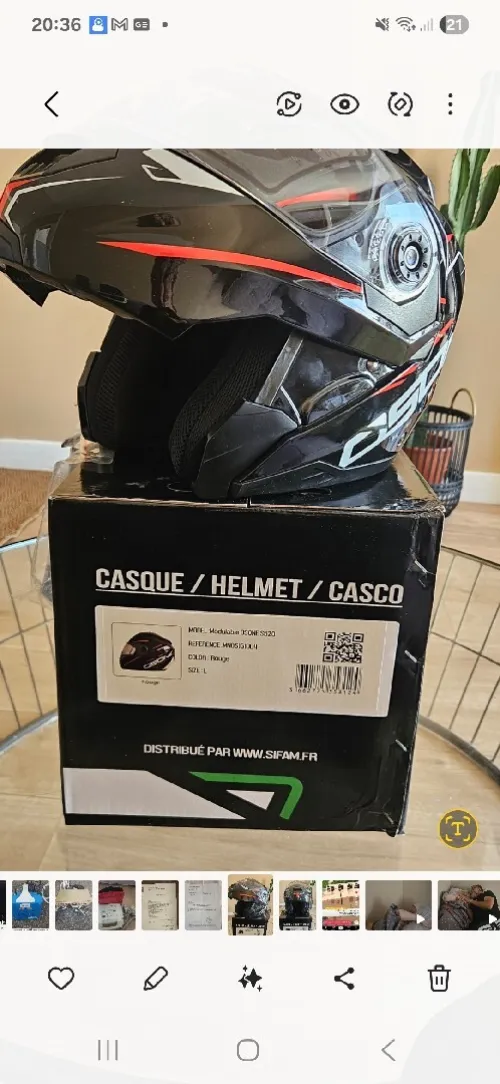 Casque moto modulable