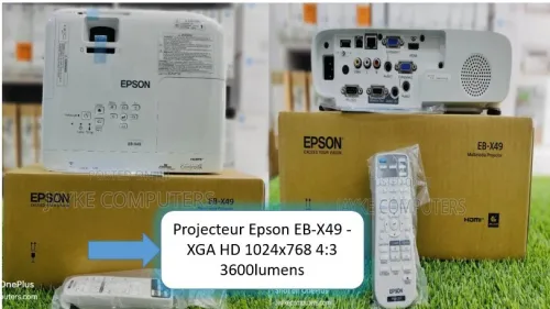 Epson EB-X49  XGA HD 1024x768 4:3 3600 lumens sous  emballage E20  3400 lumens  neuf  jdiid