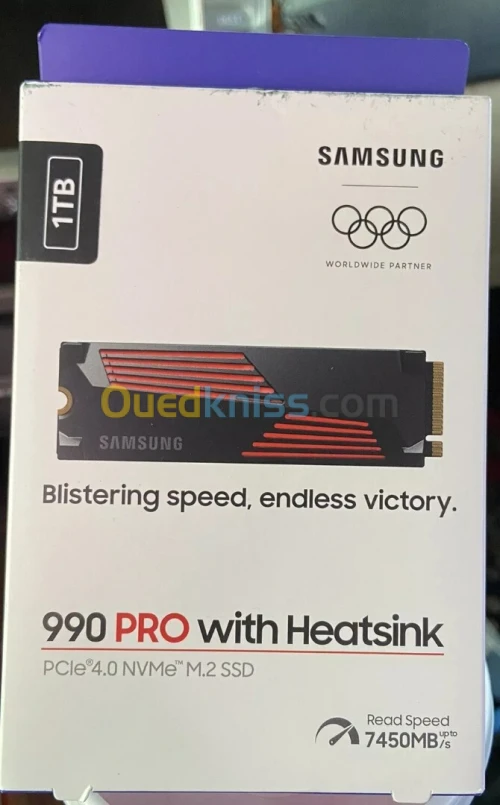 Samsung SSD 990 PRO 1TB PCIE 4.0X4 NVME avec Heatsink -- promotion