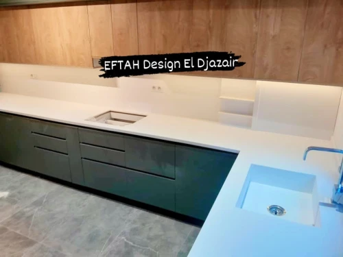 Plan de travail cuisine en Corian