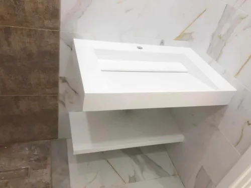 lavabo en solid surface CORIAN sur-mesure 
