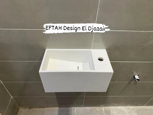 Lave mains sur mesure en Corian