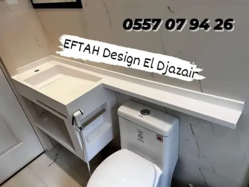 Lavabo sur mesure en Corian