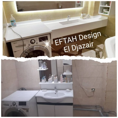 Lavabo sur mesure en Corian