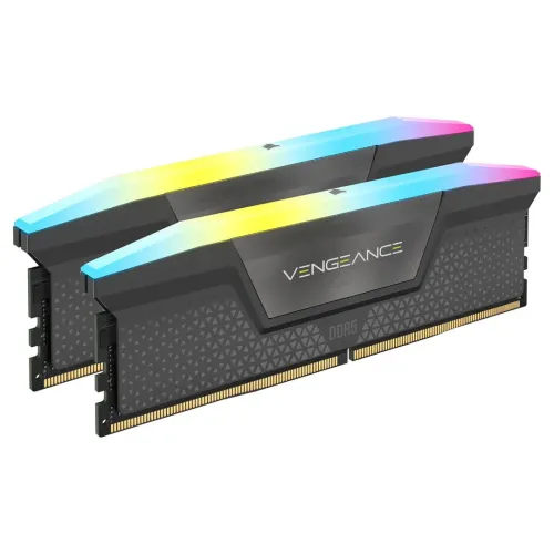 RAM 32Go (2x16Go) DDR5 6000MHz DDR5 CL30 CORSAIR VENGEANCE RGB (En configuration seulement)