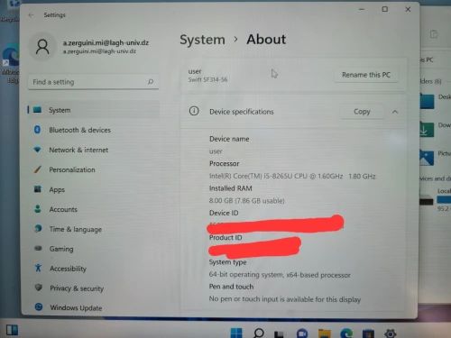 Acer swift 3