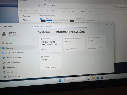 Dell Latitude 5530/i7-1255U/32g de ram/2X 256g ssd