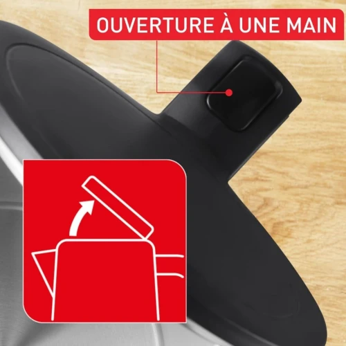 Bouilloire électrique TEFAL 1500W 1.5L Noir et intérieur inox - Thermo Protect