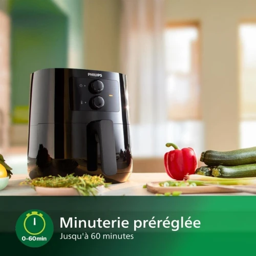 Friteuse Air Fryer Philips Essential sans huile 4.1L 1400W Avec 12 Modes Et 7 Programmes De Cuisson - HD9200 - مقلاة هوائية