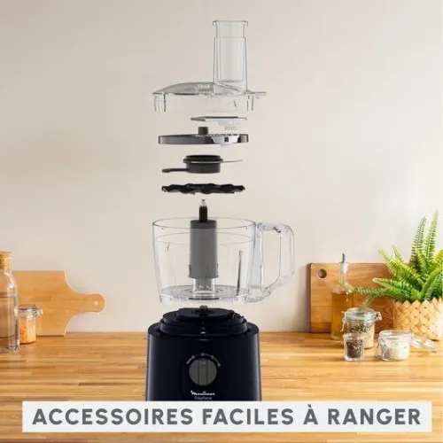 Robot Multifonction Moulinex EasyForce 800W 2.4L Avec 15 Fonctions et 4 Accessoires