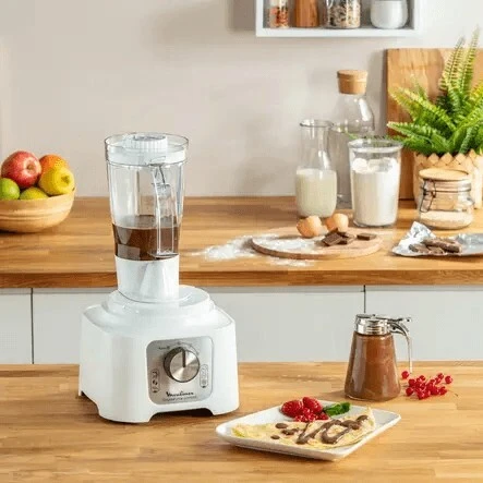 Robot Multifonction 800W 2.2L Moulinex DoubleForce Compact - 25 Fonctions avec 7 Accessoires - روبوت مطبخ متعدد الوظائف