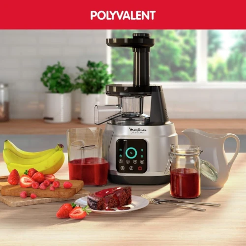 Centrifugeuse Moulinex Extracteur de Jus Légumes Tactile - 150W avec 6 Programmes Silencieux