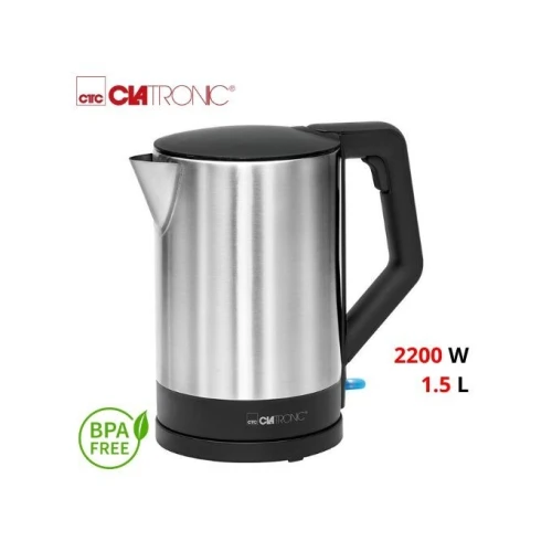Bouilloire Électrique Clatronic Sans Fil En Inox 1.5L 2200W - غلاية كهربائية