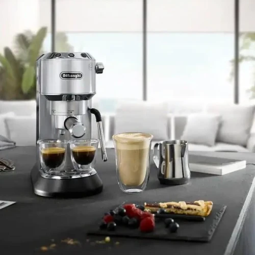 Machine à Café Expresso DeLonghi Dedica Arte 15 bars 1.1 Litres 1300W avec Buse Vapeur Lait - EC885.M - ماكينة قهوة