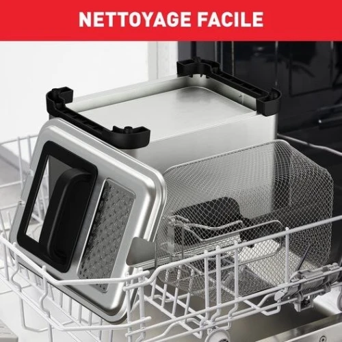 Friteuse Électrique Tefal à huile 4L 1.3KG 2400W avec 6 Programmes Inox - écran Tactile Digital