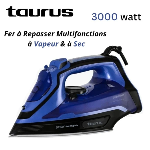 Fer à Repasser Taurus à Vapeur et Sec Professionnel Céramique 3000W - Taurus Quios 3000