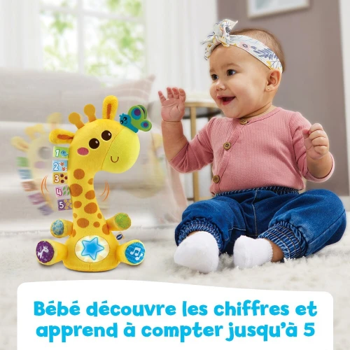 VTech Ma Girafe Moov & Groov - Peluche Interactive (Parle, Danse, Répète) Cadeau pour enfants